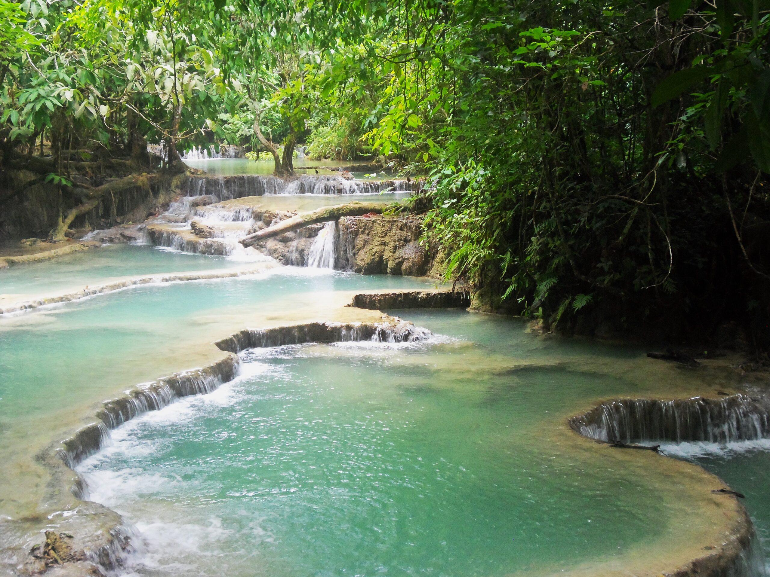 Kuang Si falls in Laos