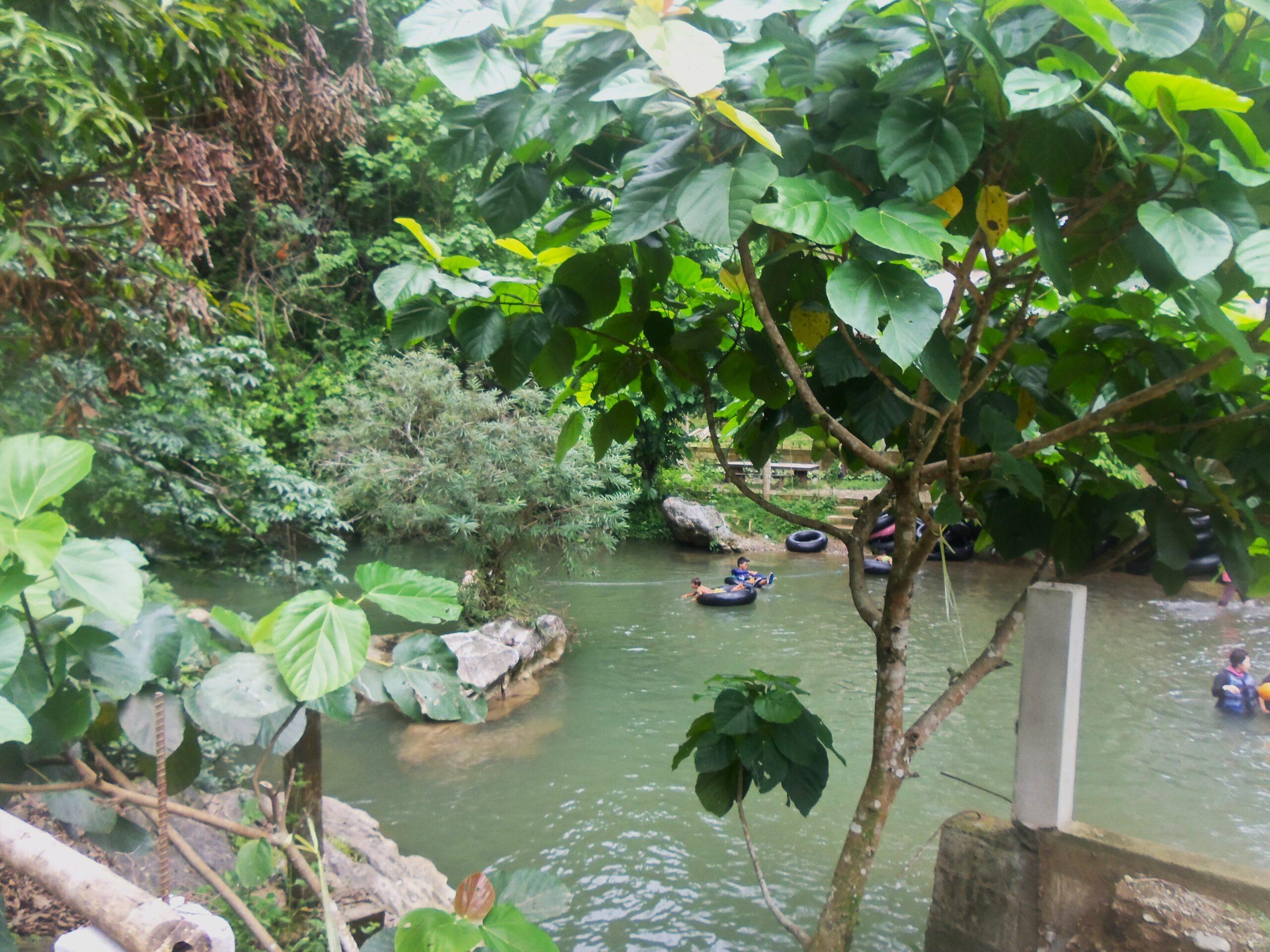 Cave tubing in Laos
