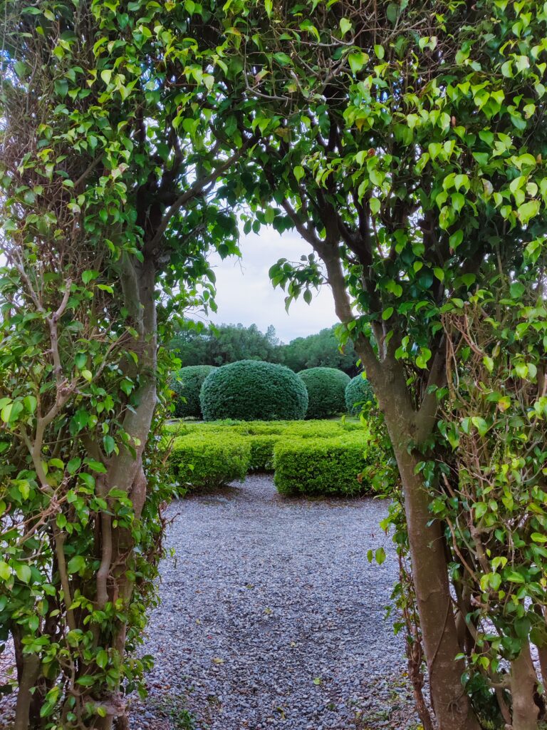 Entrance to the maze in Xinsheng park in Taipei
