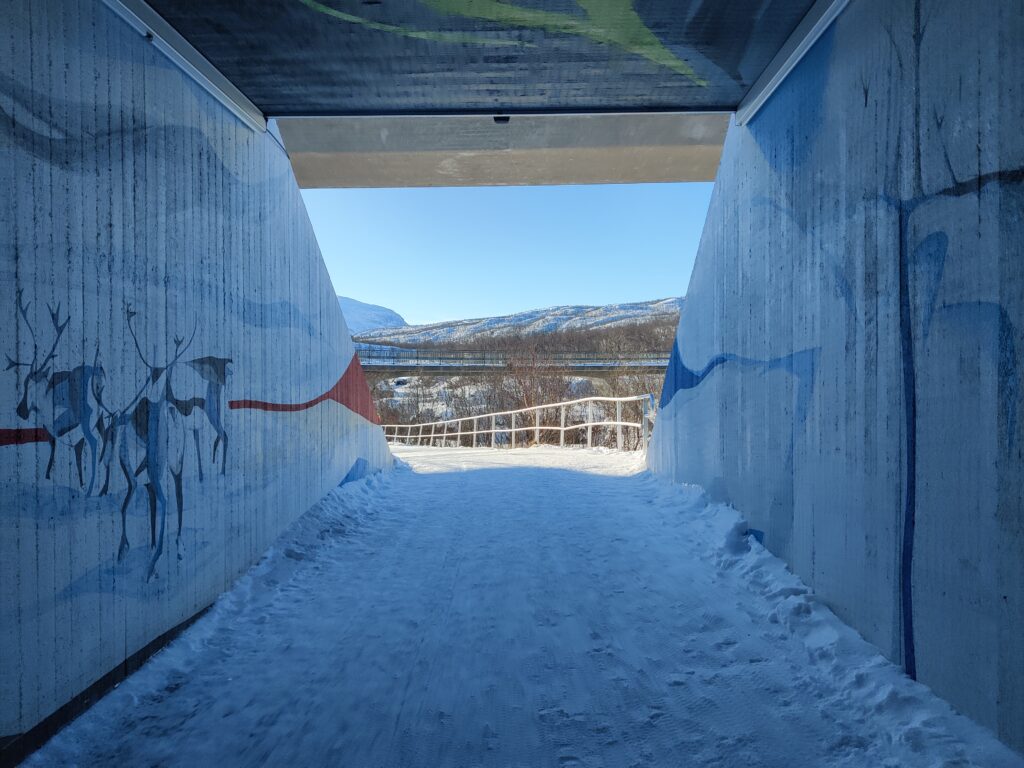 Tunnel in Abisko national park