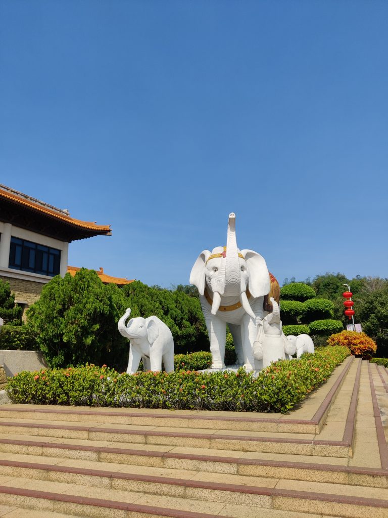 Elephant statues in Fo Guang Shan