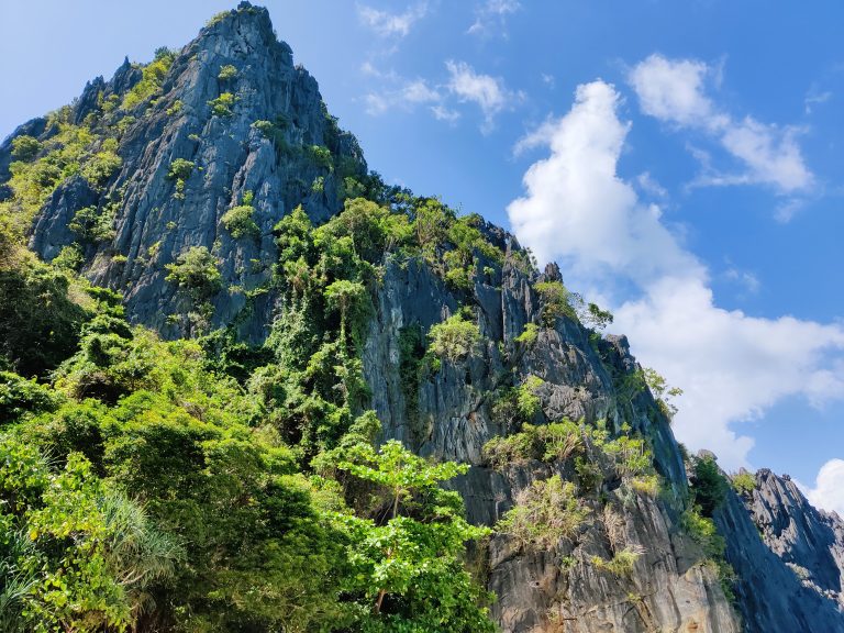Limestone cliff in the Philippines