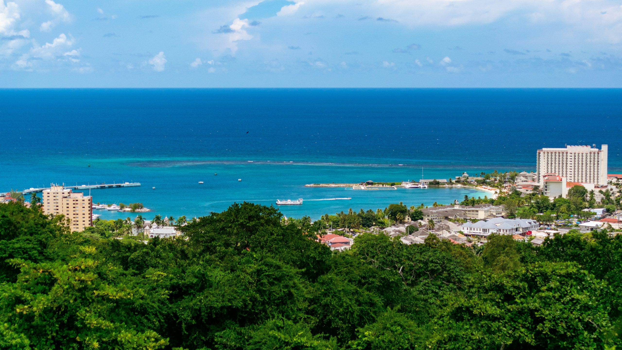 Port town of Ocho Rios in Jamaica