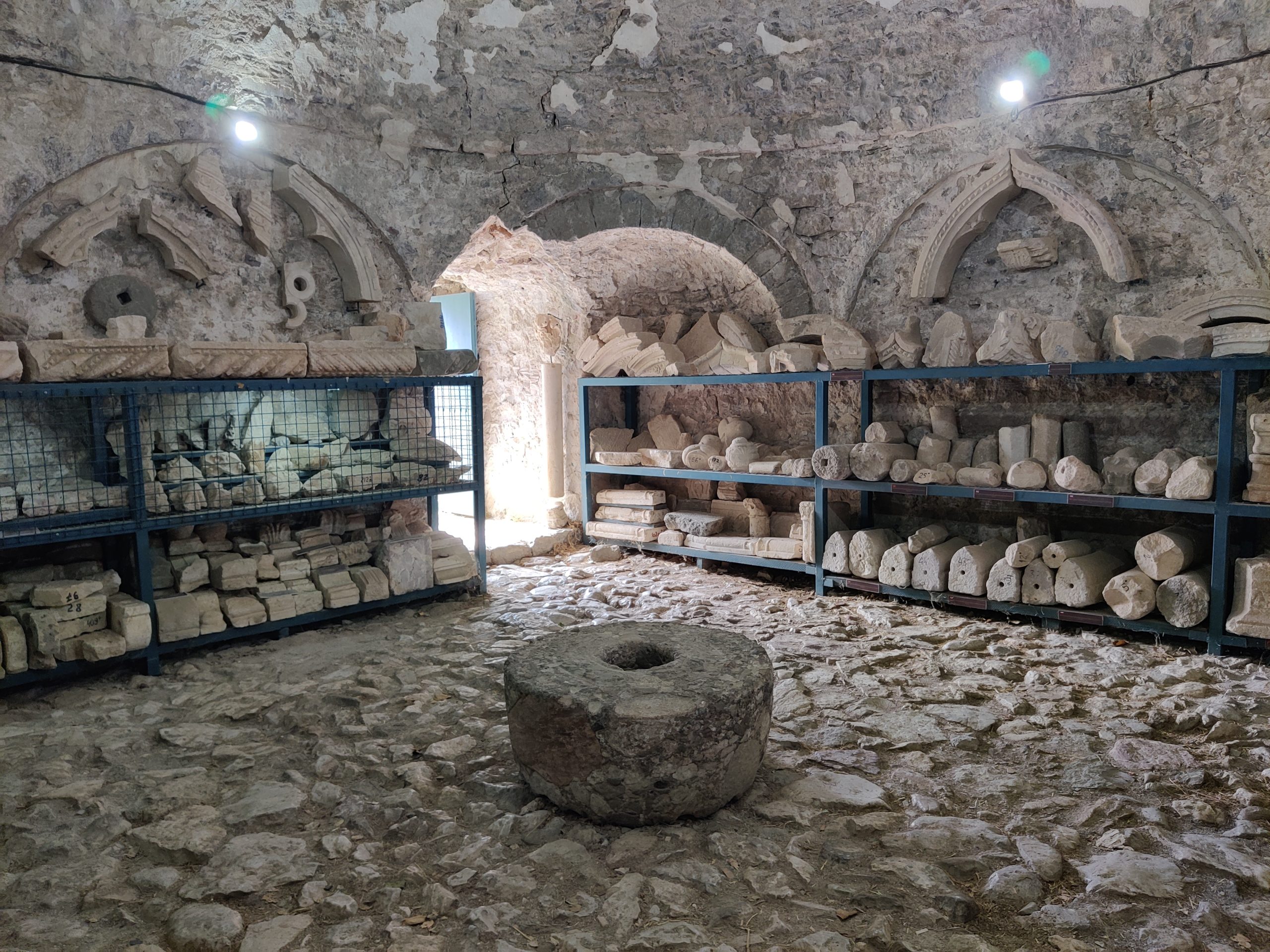 Lapidarium inside the fortress of the Old Town of Bar