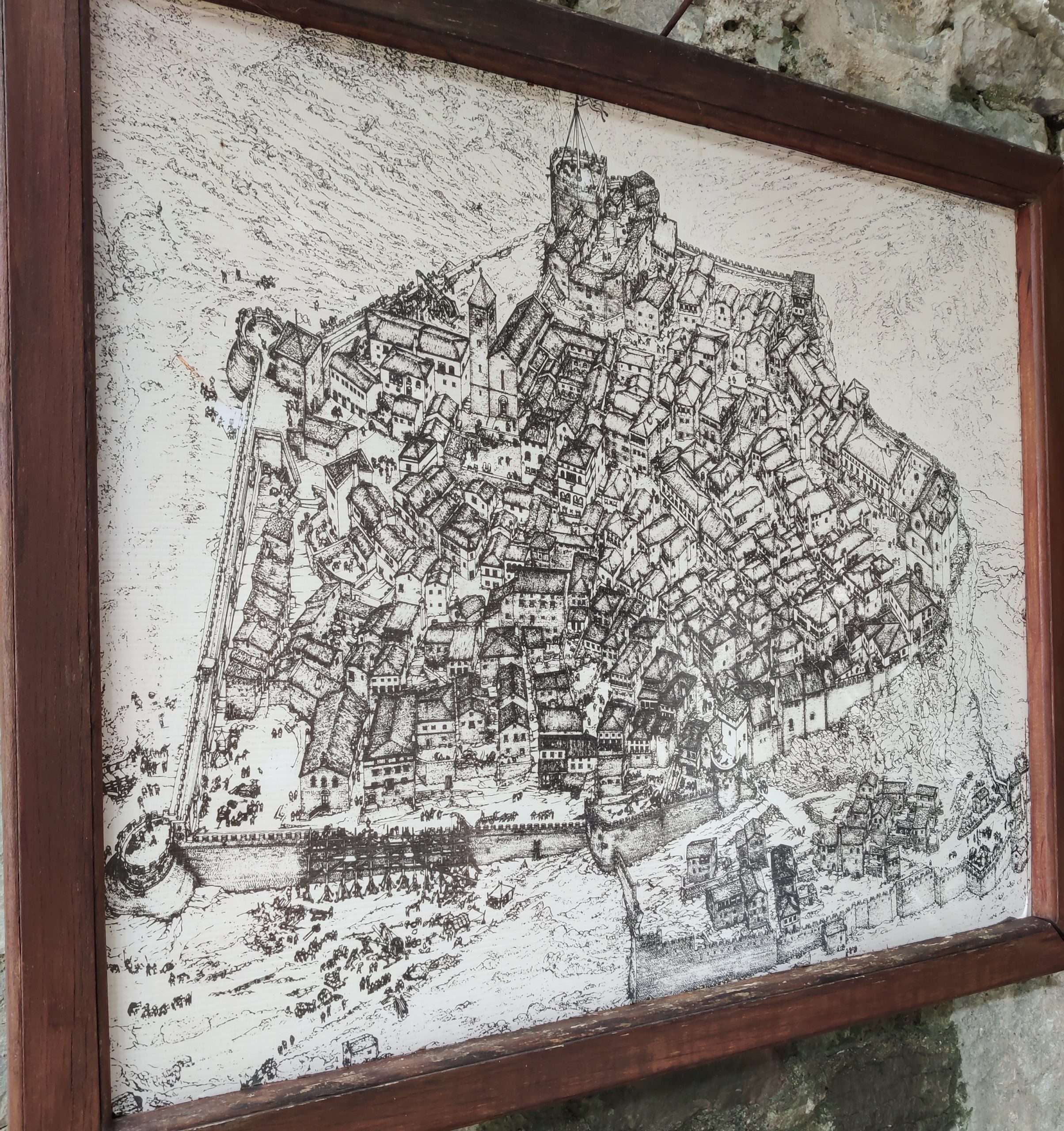 Map of Stari Bar in Montenegro