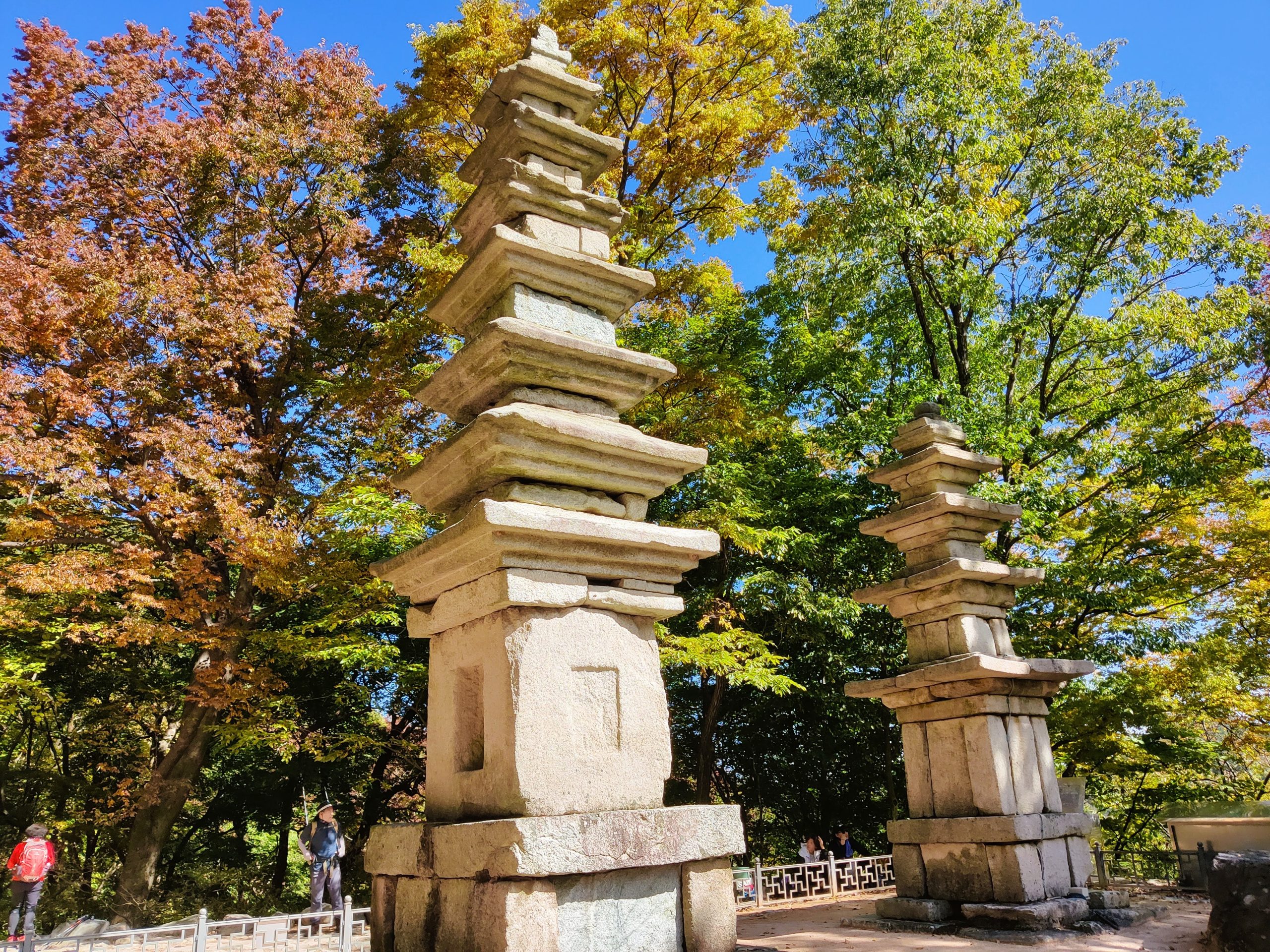Fall in a national park in South Korea