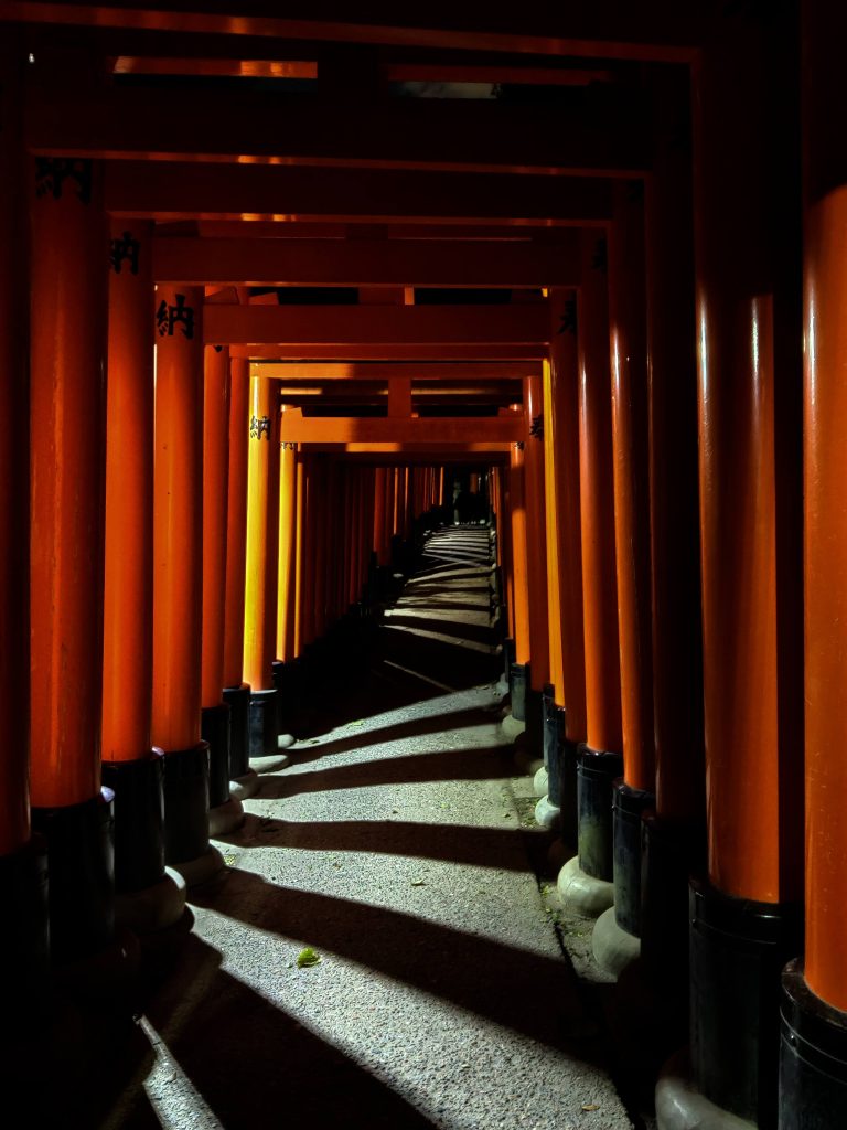 After sunset - Kyoto shrine