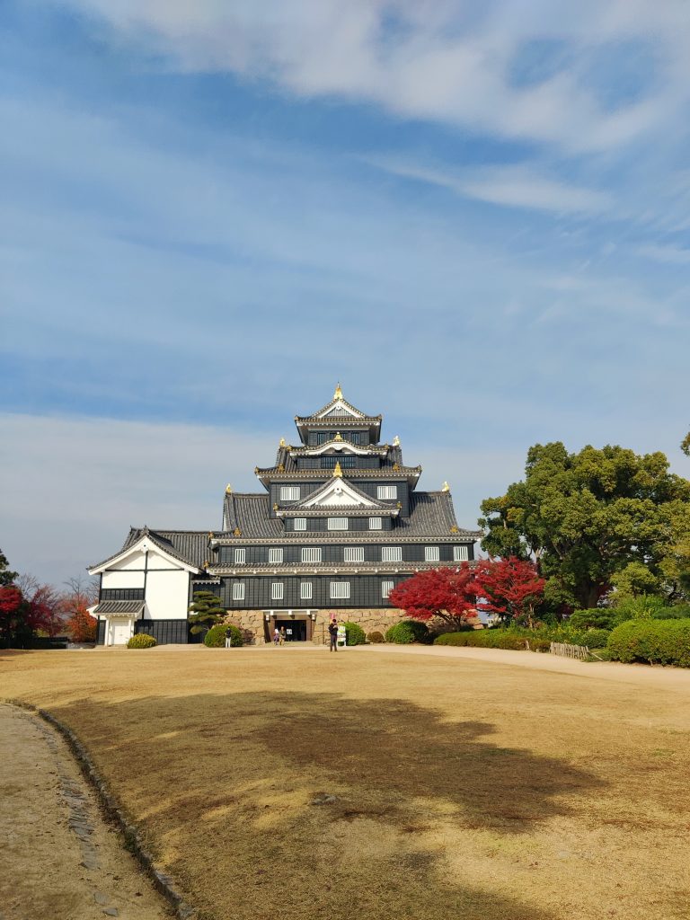 Okayama castle exterior garden