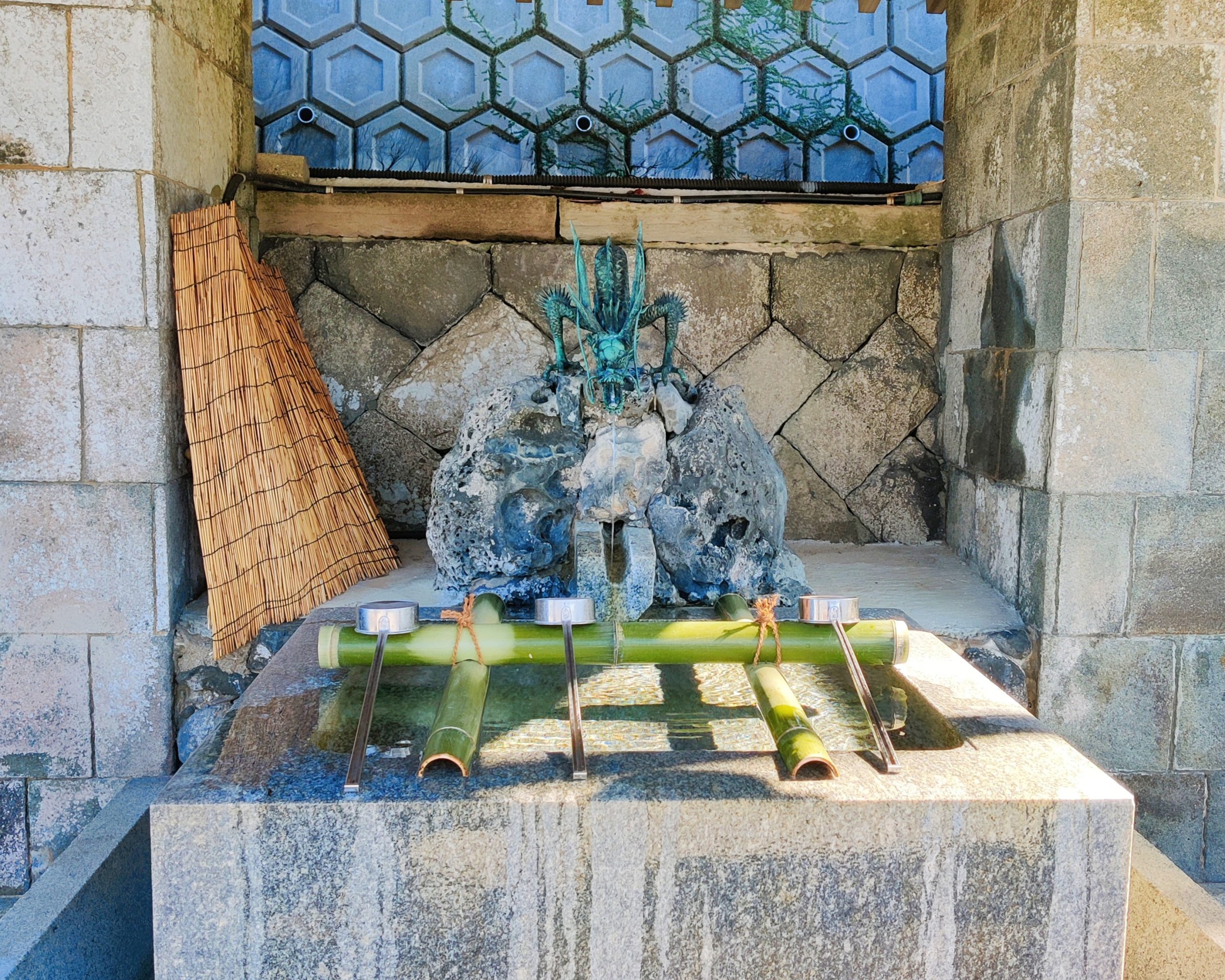 Purification fountain in Japan