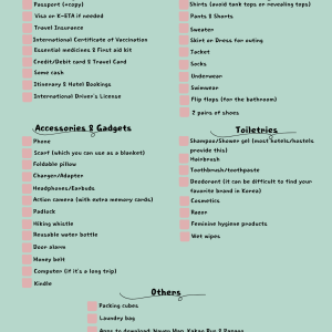 South Korea Travel Checklist download