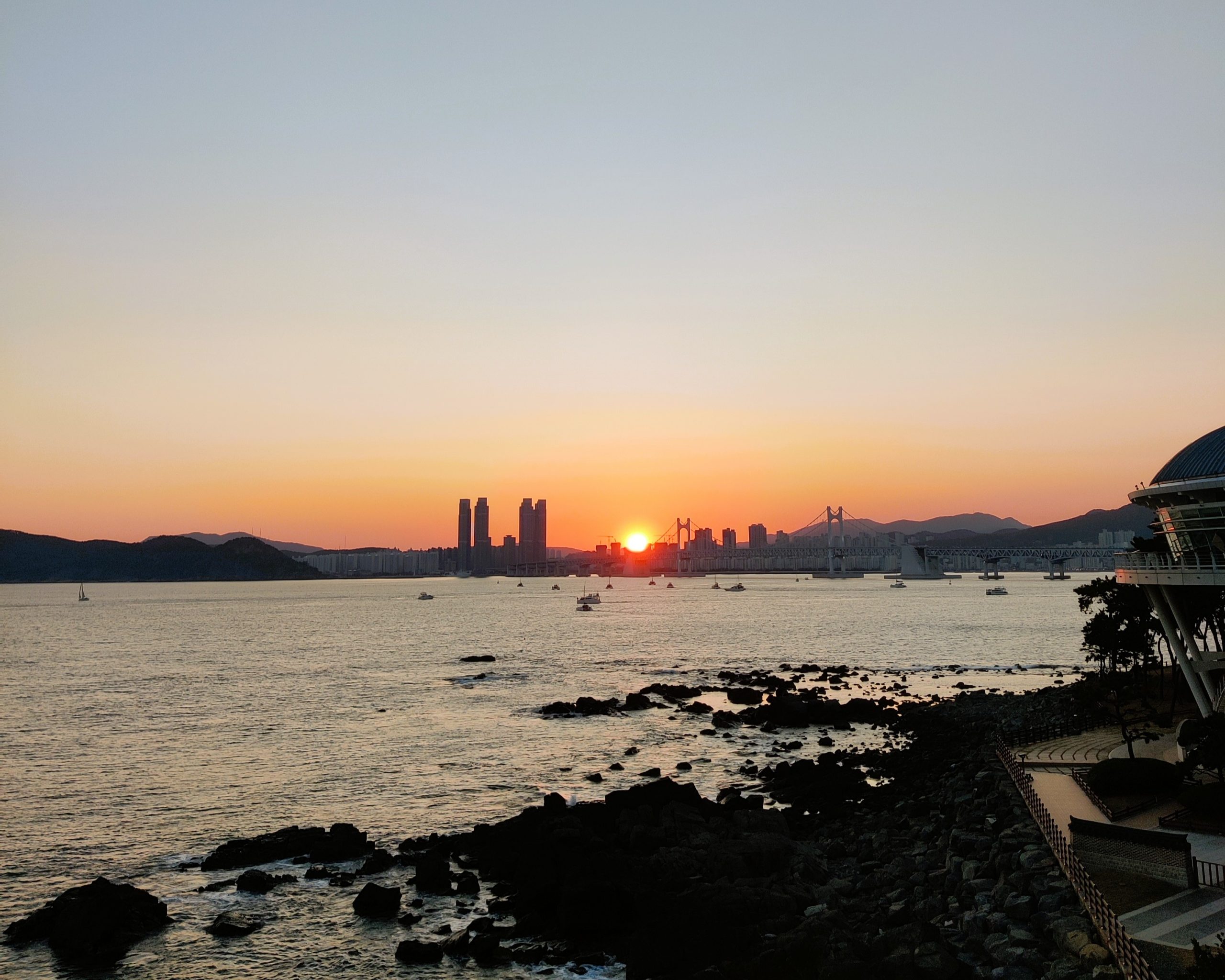 Dongbaekseom sunset