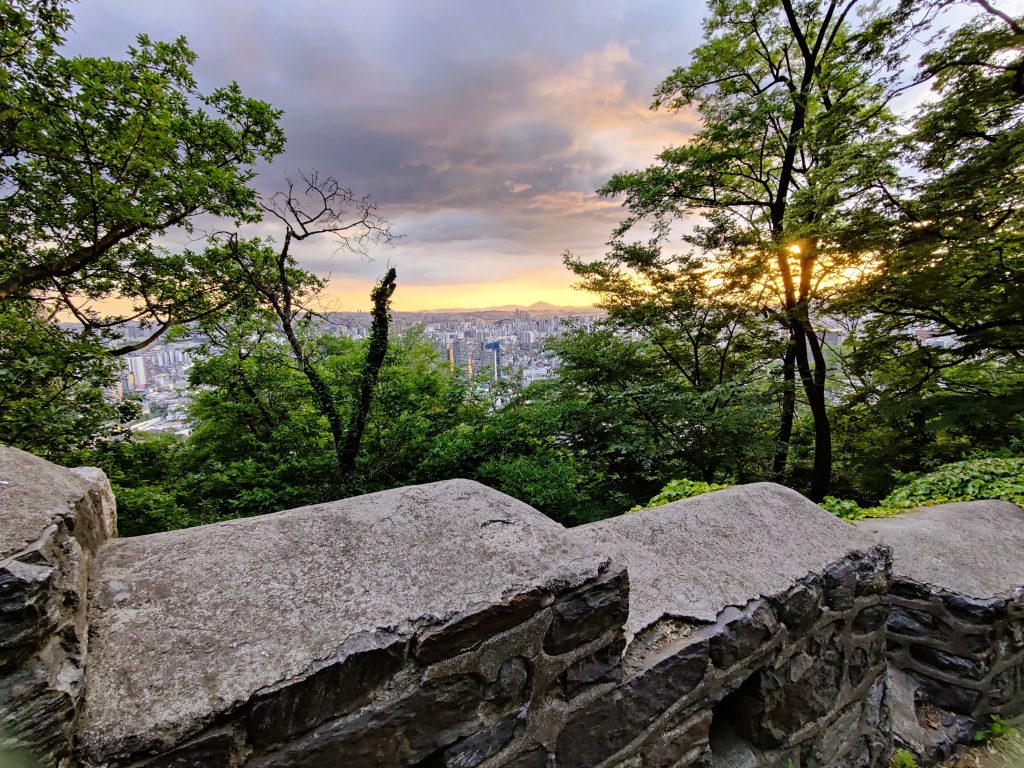 N Seoul Tower sunset in Seoul