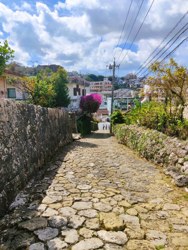 Stone-paved road in Okinawa