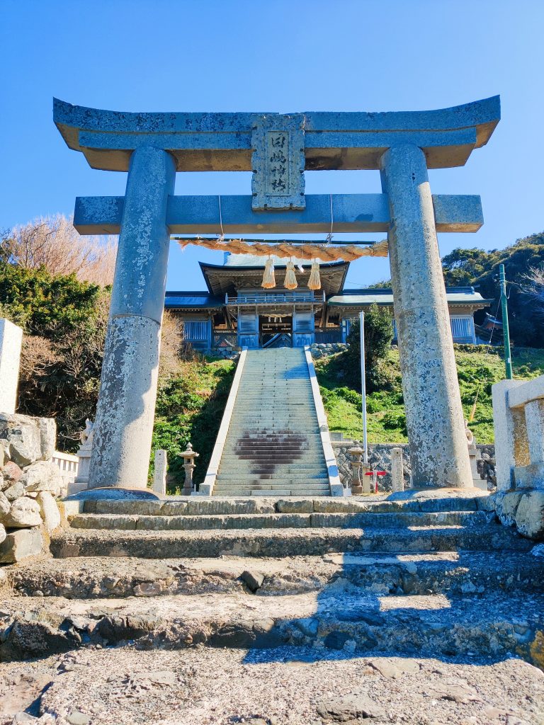 Tashima shrine near the sea