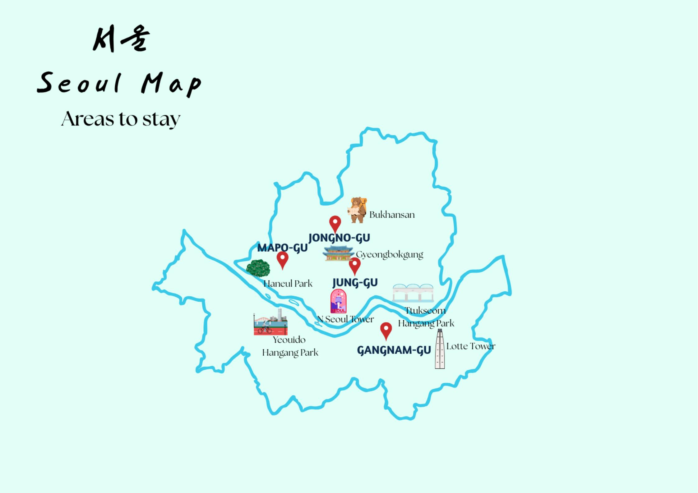 Seoul areas to stay