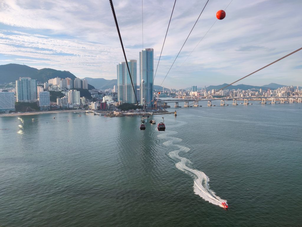 Songdo cable car in Busan