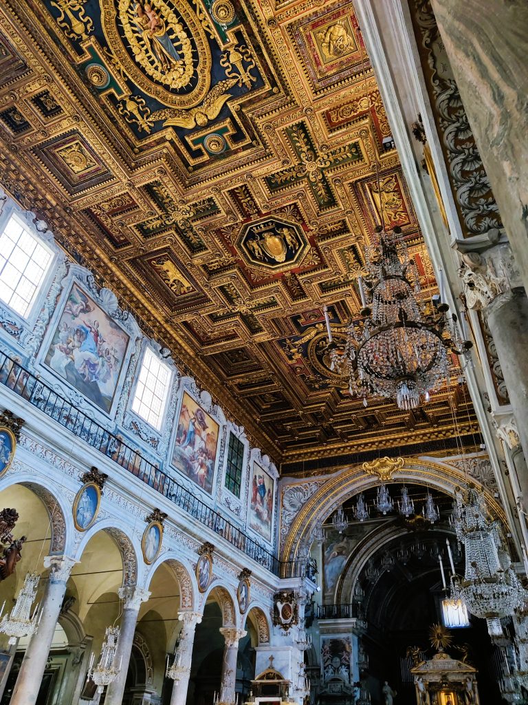 Basilica di Santa Maria in Aracoeli interior in Rome